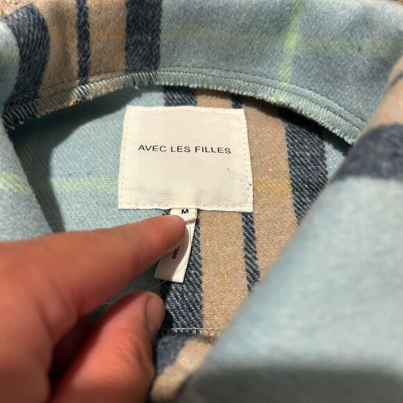 Avec Les Filles flannel shacket women’s medium - Picture 3 of 5